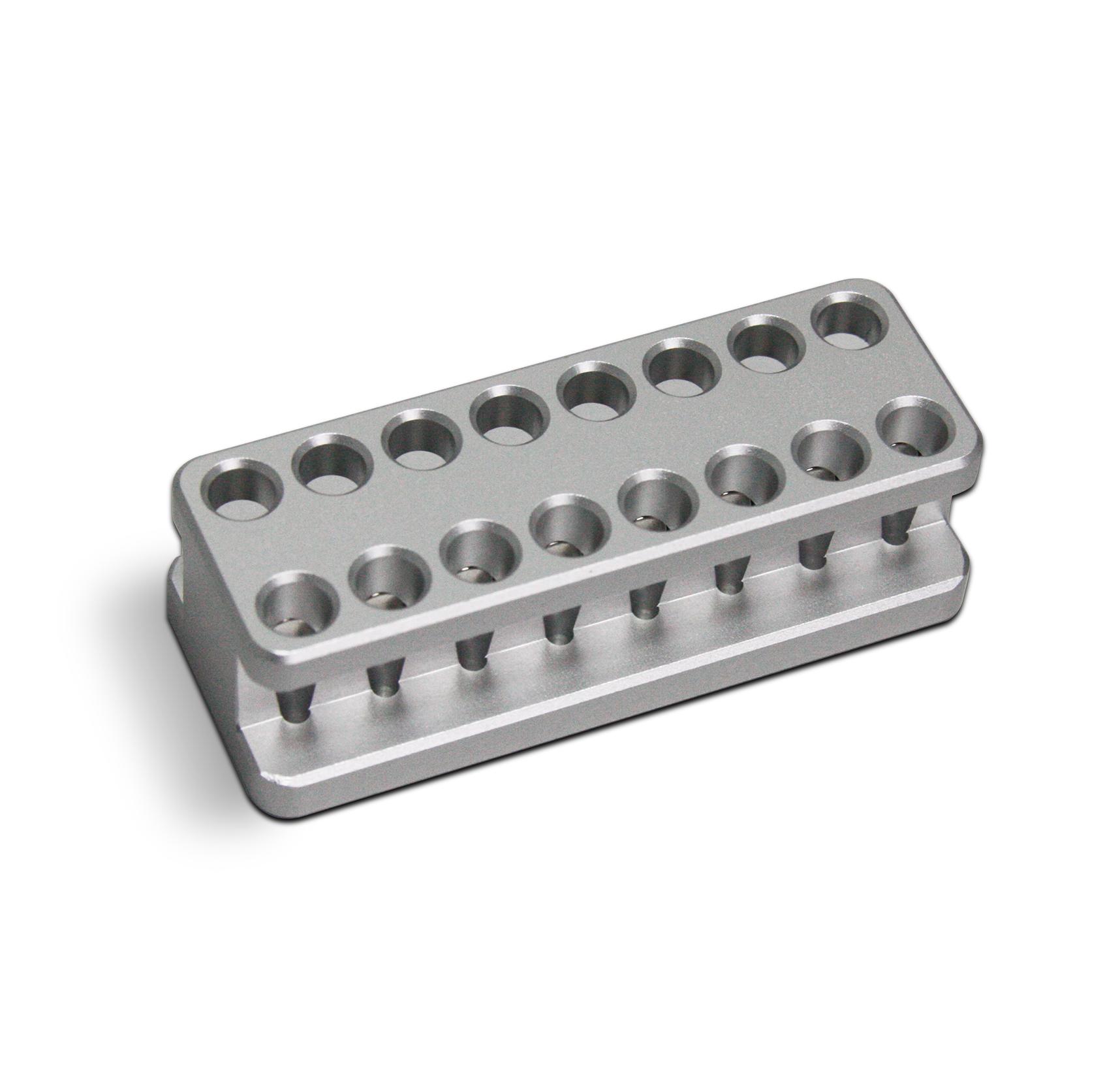 M8201 16孔磁力架（0.2ml 單管/八聯(lián)管）